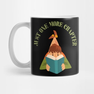 Little brother big brother reading book Just one more chapter I Love Books Bookoholic Mug